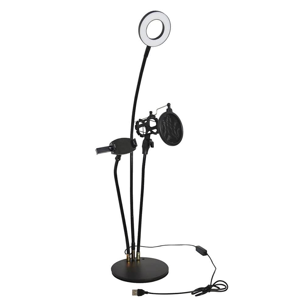 Volkano Volkano VK6502BK / VK-6502-BK/VK-6502-BK Home Vlogging Kit with Microphone Holder