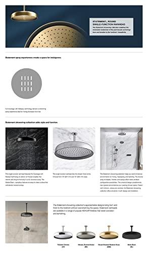 Kohler KOHLER 26292-BL Statement Round 14\" Single-Funtion 2.5 gpm Rainhead, Matte Black