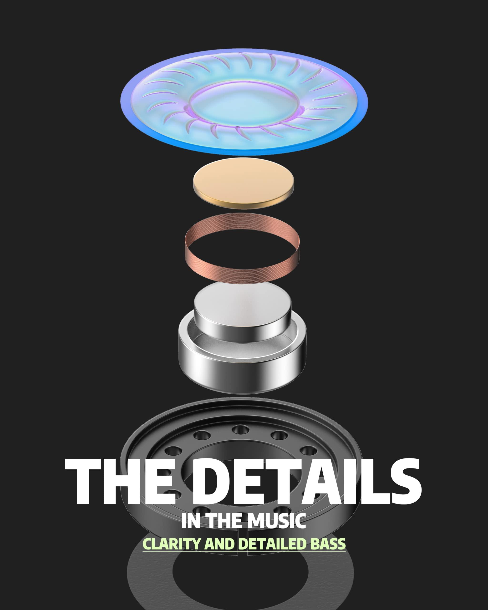 ausounds ausounds Wireless Bluetooth Headphones with Hybrid Active Noise Cancelling, Over-Ear Headset, aptX HD Supported, Bi-Fold, Protein Earmuffs, Deep Bass, Build-in Mics, 30 Hours Playtime (AU-XT, Black)