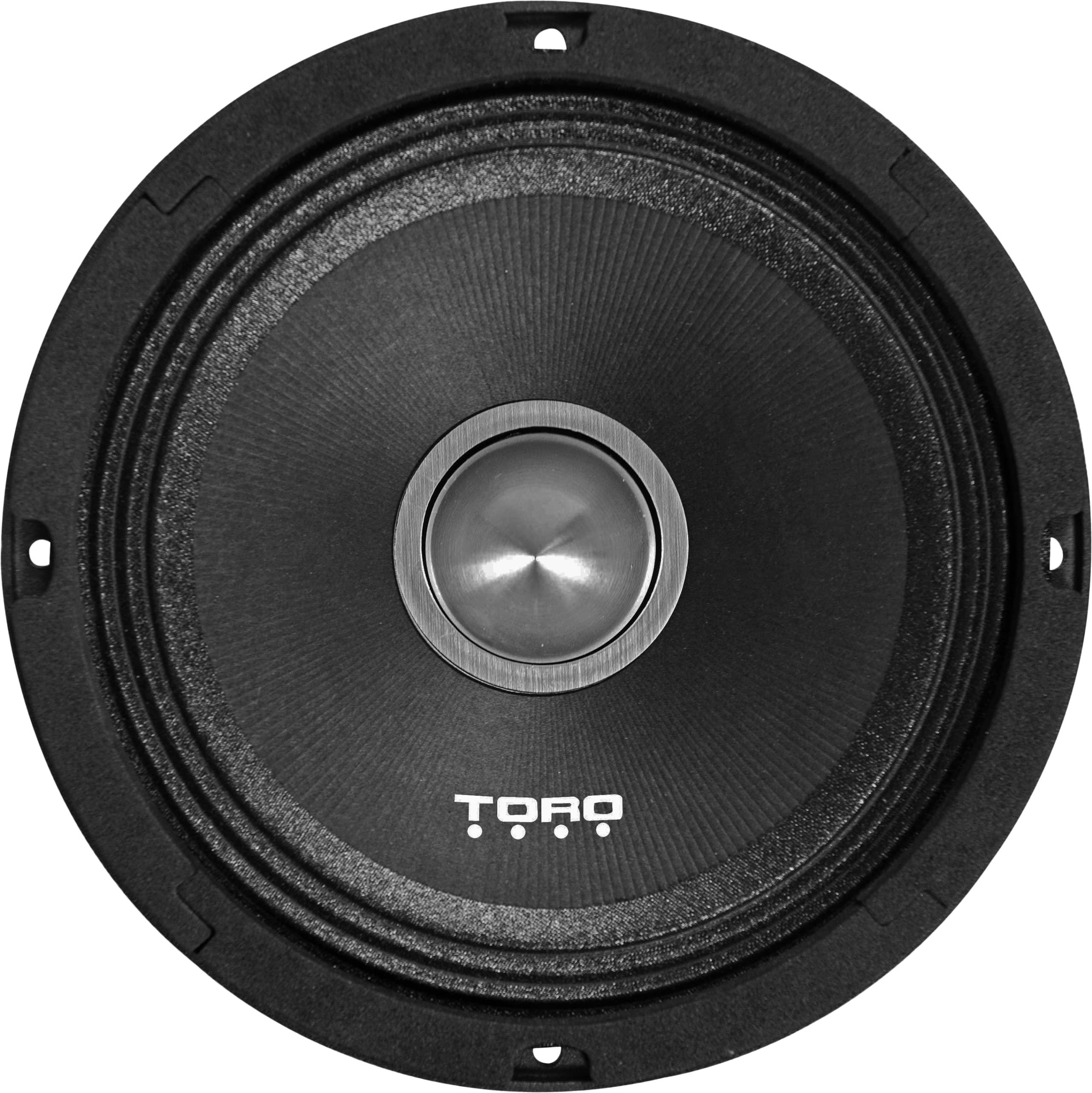 TORO TECH TORO TECH PM6K, 6.5 Inch 2-Way Component Kit Pro Audio Shallow Mount Speakers - 340 Watts RMS Power / 140 Watts Music Program, 25mm Aluminum Tweeters, 4 Ohm, 1.5\" Voice Coil (Pair)
