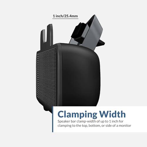 Cyber Acoustics Cyber Acoustics USB Speaker Bar (CA-2890) Stereo USB Powered Speaker, Easily Clamps to Monitor, Convenient Controls