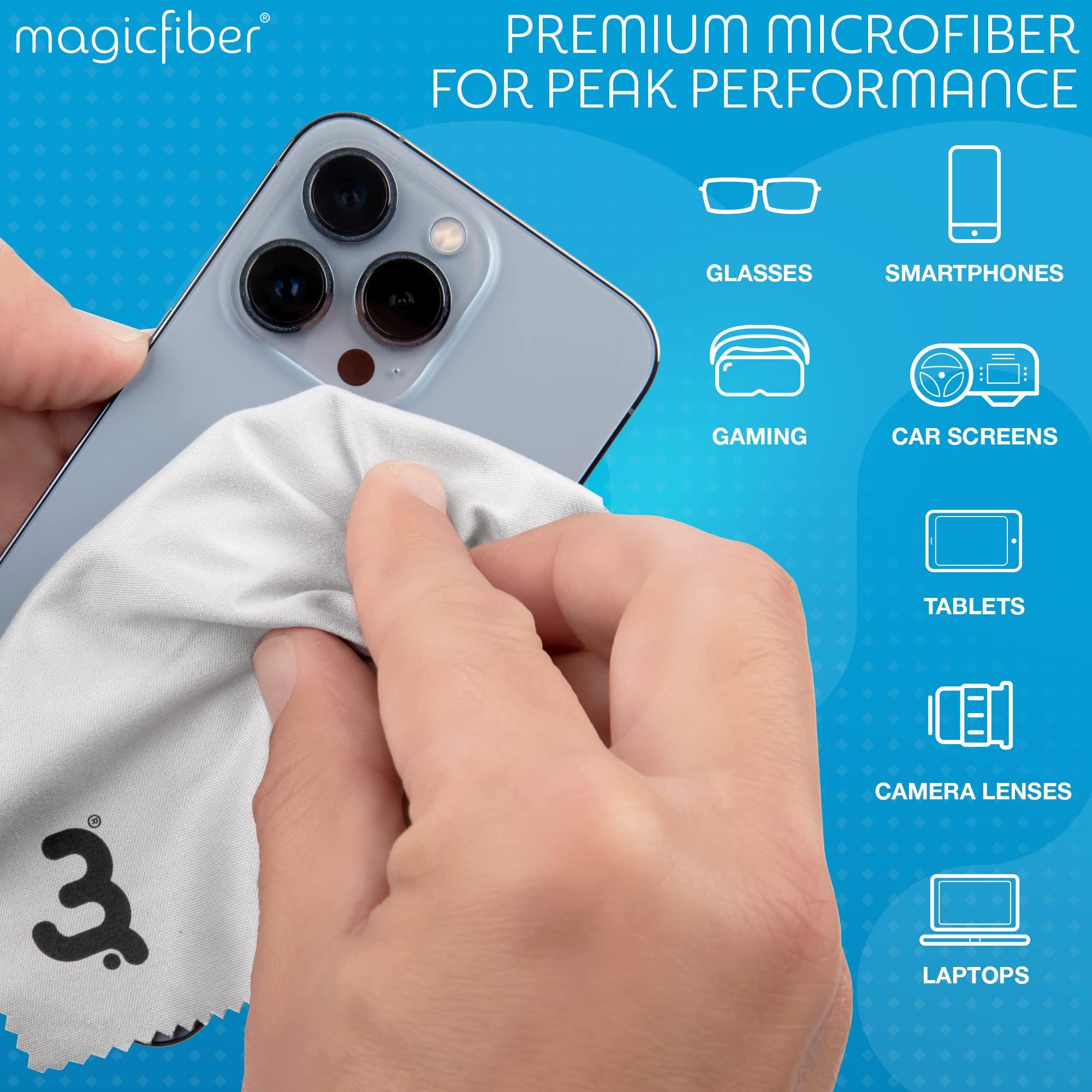 MagicFiber MagicFiber Microfiber Cleaning Cloths, 2 Pack - Premium Cloth for Glasses, Lens, Screens & More