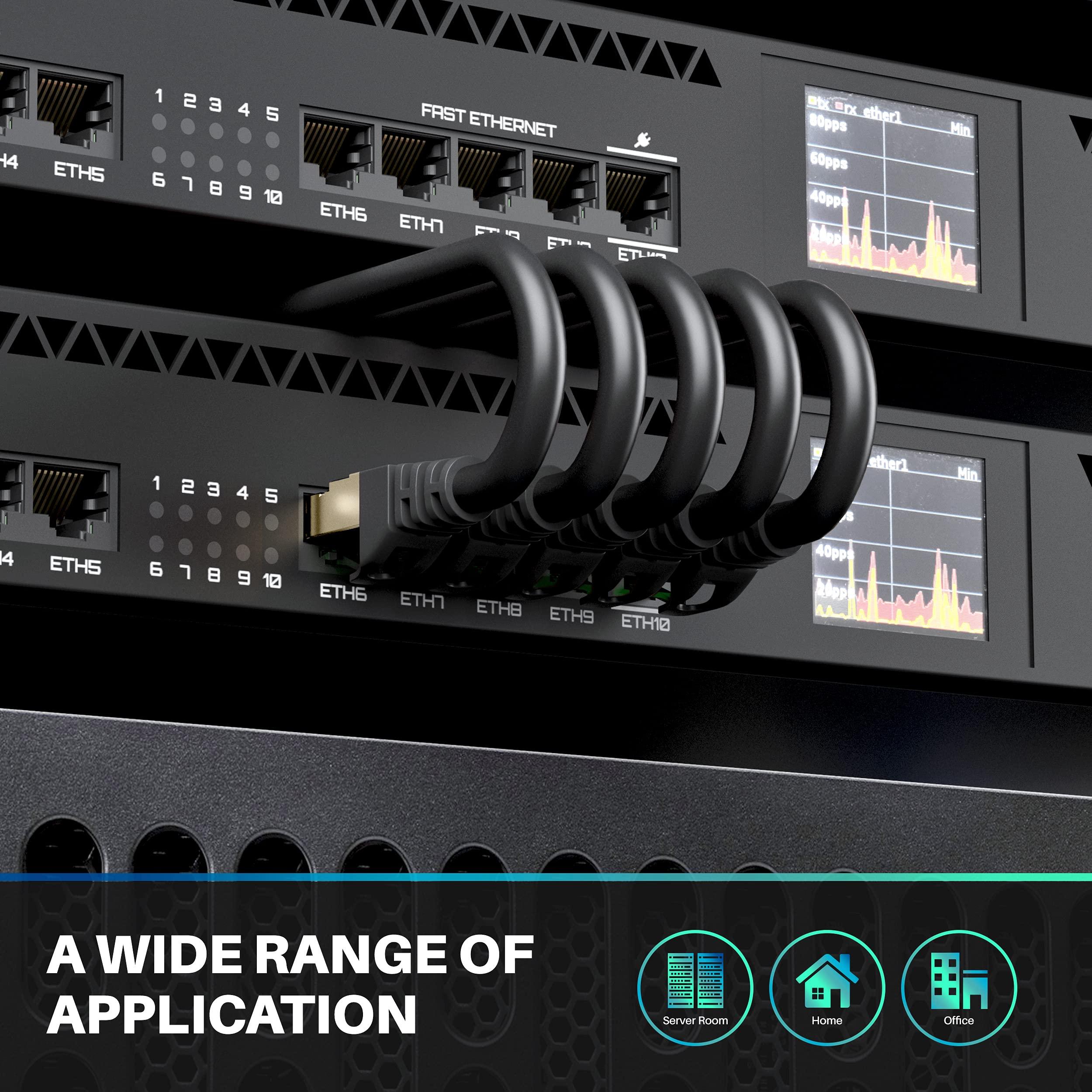 GearIT GearIT Cat7 Outdoor Ethernet Cable (100ft) SFTP Shielded Foil Twisted Pair, Pure Copper, LLDPE, Waterproof, Direct Burial, In-Ground, UV Resistant, POE, Network, LAN, Internet, Cat 7-100 Feet