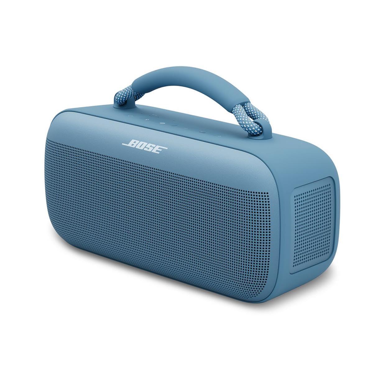 Bose Bose New SoundLink Max Portable Speaker, Large Waterproof Bluetooth Speaker, Up to 20 Hours of Battery Life, USB-C, Built-in 3.5mm AUX Input, with H&A 3' Aux Cable (Blue Dusk)