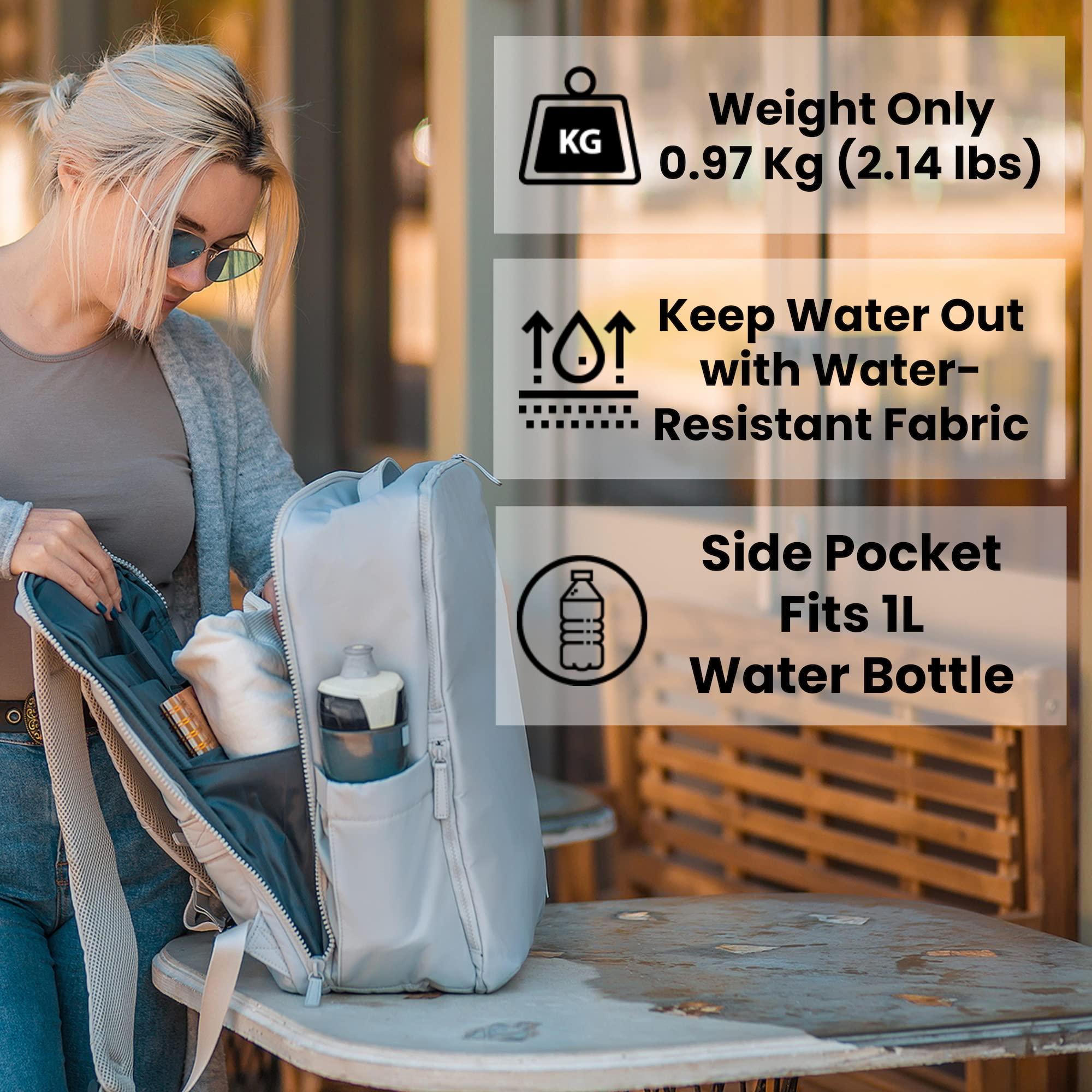 Nordace Nordace Laval Smart Business Travel Backpack with USB Charging Port, Water Resistant - Professional Laptop Backpack for Work, Meetings, and Daily Commute - 15.6 Inch (Grey)