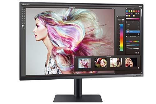 SAMSUNG SAMSUNG TU872 Series 32-Inch Viewfinity 4K UHD (3840x2160) Computer Monitor, Thunderbolt 3 Daisy Chain, HDMI, Display Port, Height Adjustable Stand, 3 Yr WRNTY (LF32TU872VNXGO)
