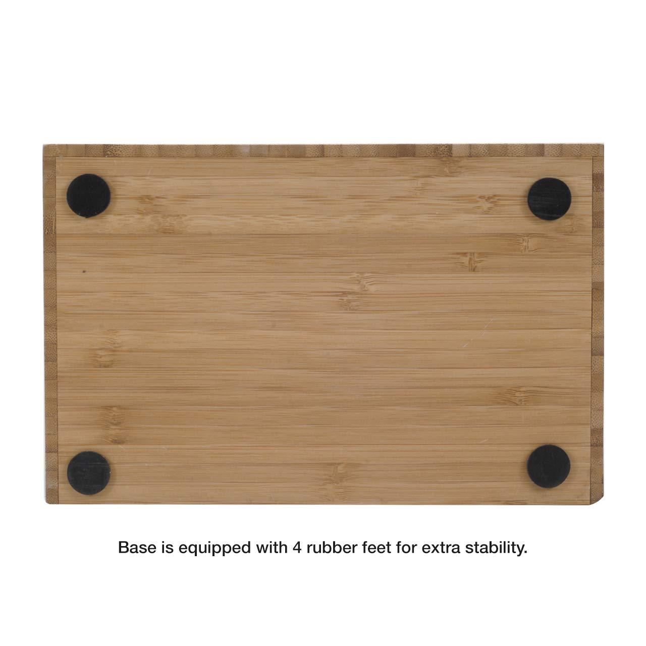 MobileVision MobileVision Bamboo Charging Station & Multi Device Organizer Slim Version for Smartphones, Tablets, and Laptops