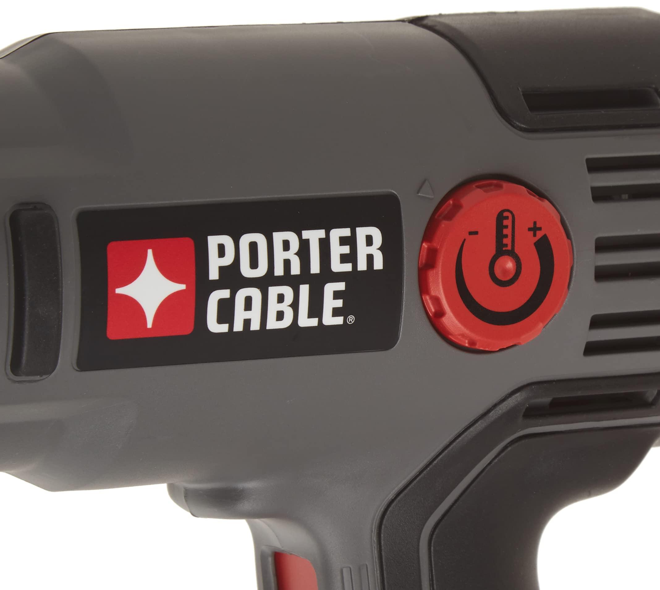PORTER-CABLE PORTER-CABLE Heat Gun, 1500 Watt, Dual Temperature Settings, Corded (PC1500HG) Black