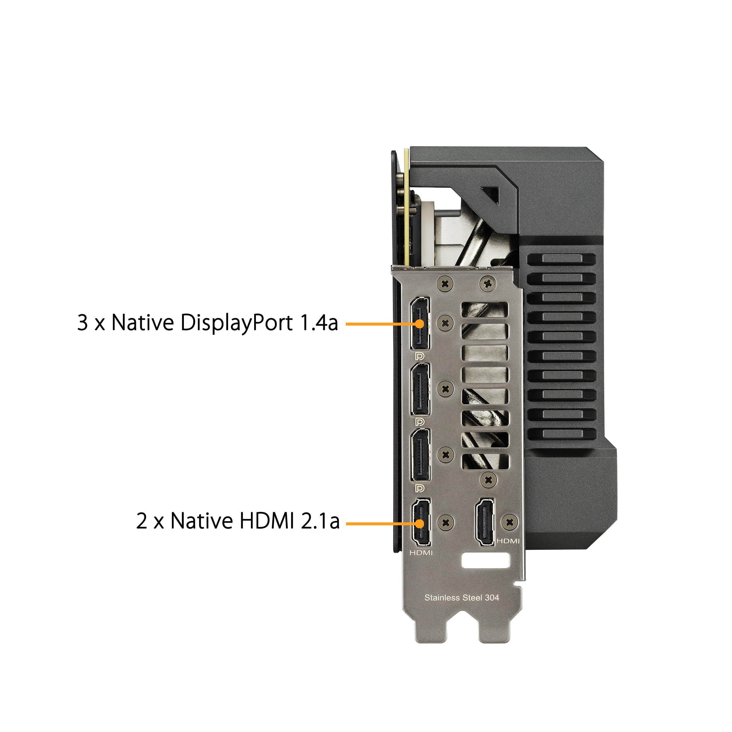 ASUS ASUS TUF Gaming NVIDIA GeForce RTX 4080 SUPER OC Edition Gaming Graphics Card (PCIe 4.0, 16GB GDDR6X, HDMI 2.1a, DisplayPort 1.4a)