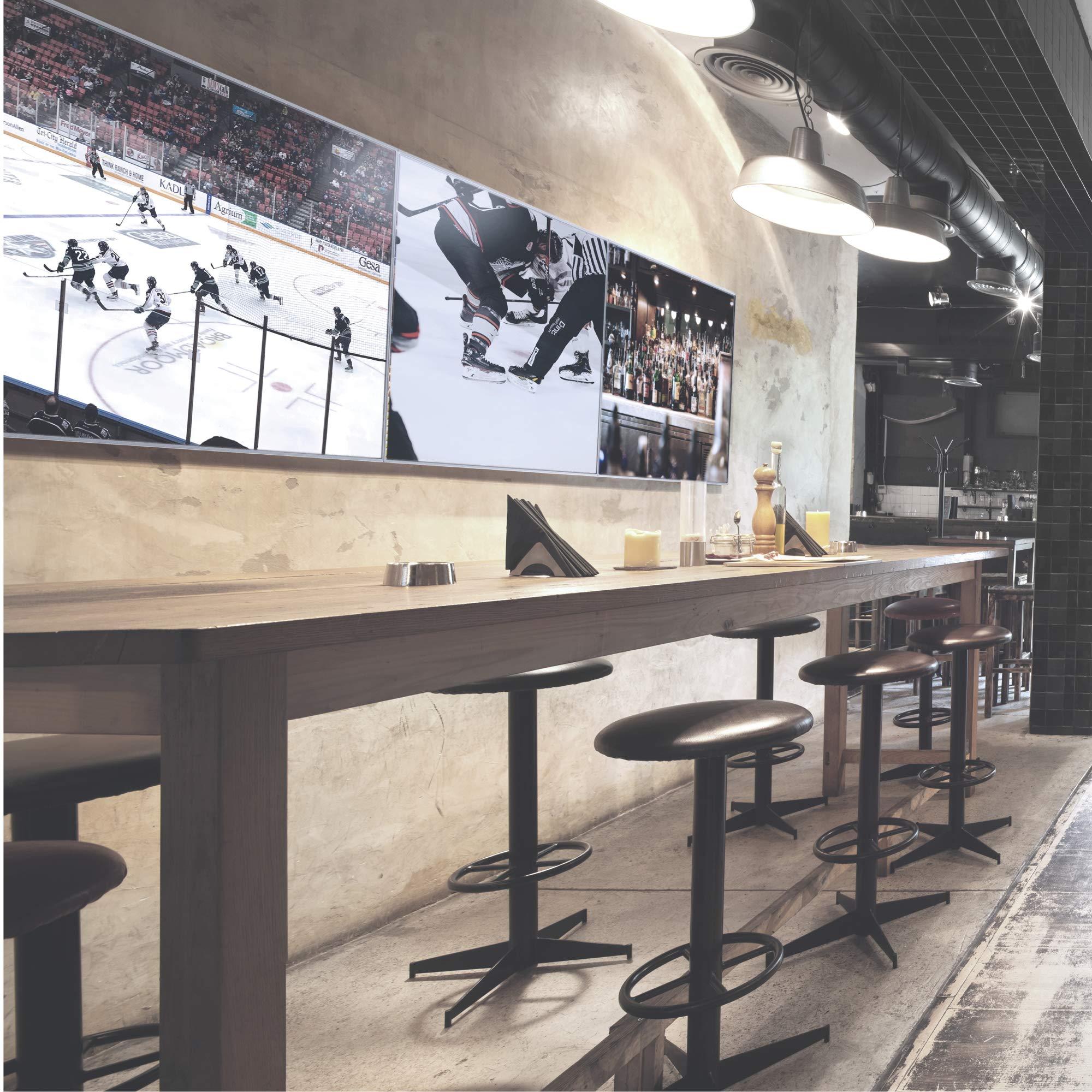 Kanto Kanto MBW31PT Digital Signage Menu Board Wall Mount System with Pop-Out and Tilting Arms for 40-Inch to 60-Inch TVs | Precision Leveling for Perfect TV Alignment | 3 TVs | Black