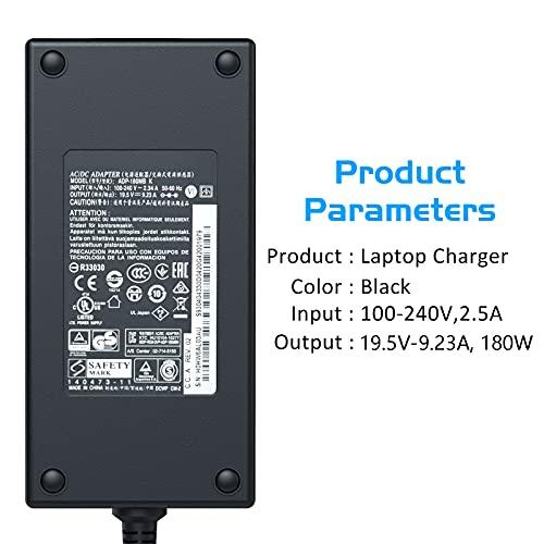 AIWING AIWING 180W AC Charger Compatible with Dell G7 15 17 7588 7590 7790 G5 15 5587 5590 G3 15 17 3579 3779 Laptop Power Adapter Supply Cord (SL195334)