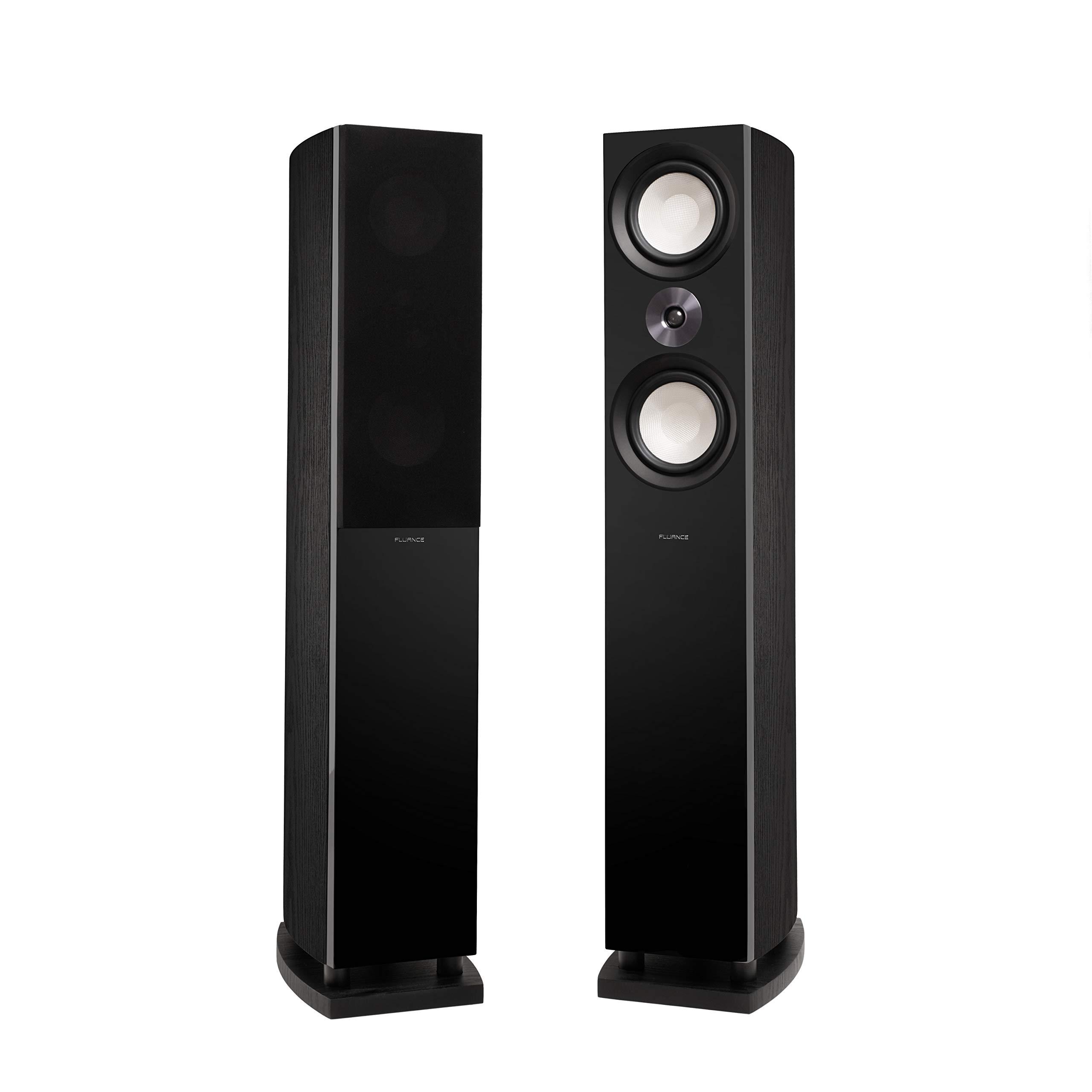 Fluance Fluance Reference Surround Sound Home Theater 5.1 Channel Speaker System including 3-Way Floorstanding Towers, Center Channel, Bookshelf Surrounds and DB10 Subwoofer - Black Ash (X851BR)