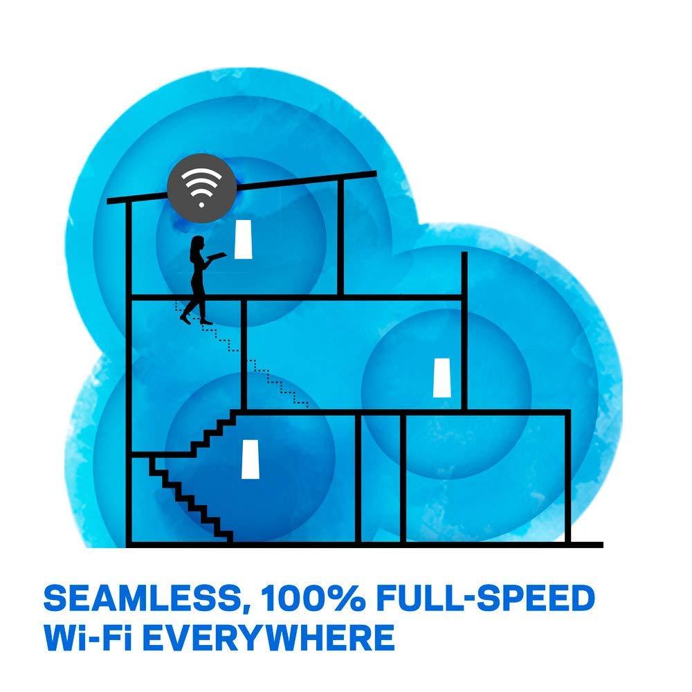 Linksys Linksys Velop Mesh Home WiFi System, 6,000 Sq. ft Coverage, 60+ Devices, Speeds up to (AC2200) 2.2Gbps - WHW0303