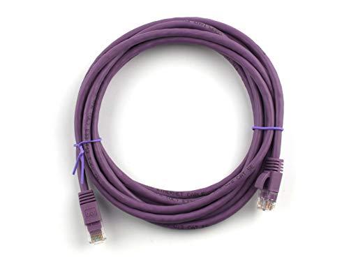 Networx Networx RJ45 Cat 6 Ethernet Patch Cable 14 Foot Purple Booted UTP for PC, TV, Tablet, Gaming, Routers, and Printers, High Speed 10Gbps, Gold Plated, Indoor/Outdoor Use