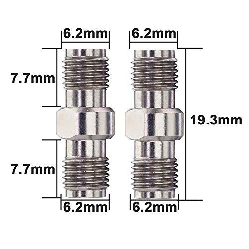 onelinkmore onelinkmore 2.92mm Precision Microwave Connector SMA Female Stainless Steel SMA Type Connector DC-40GHz 50Ohm Millimeter Connector Suit for 5G Wireless Communication