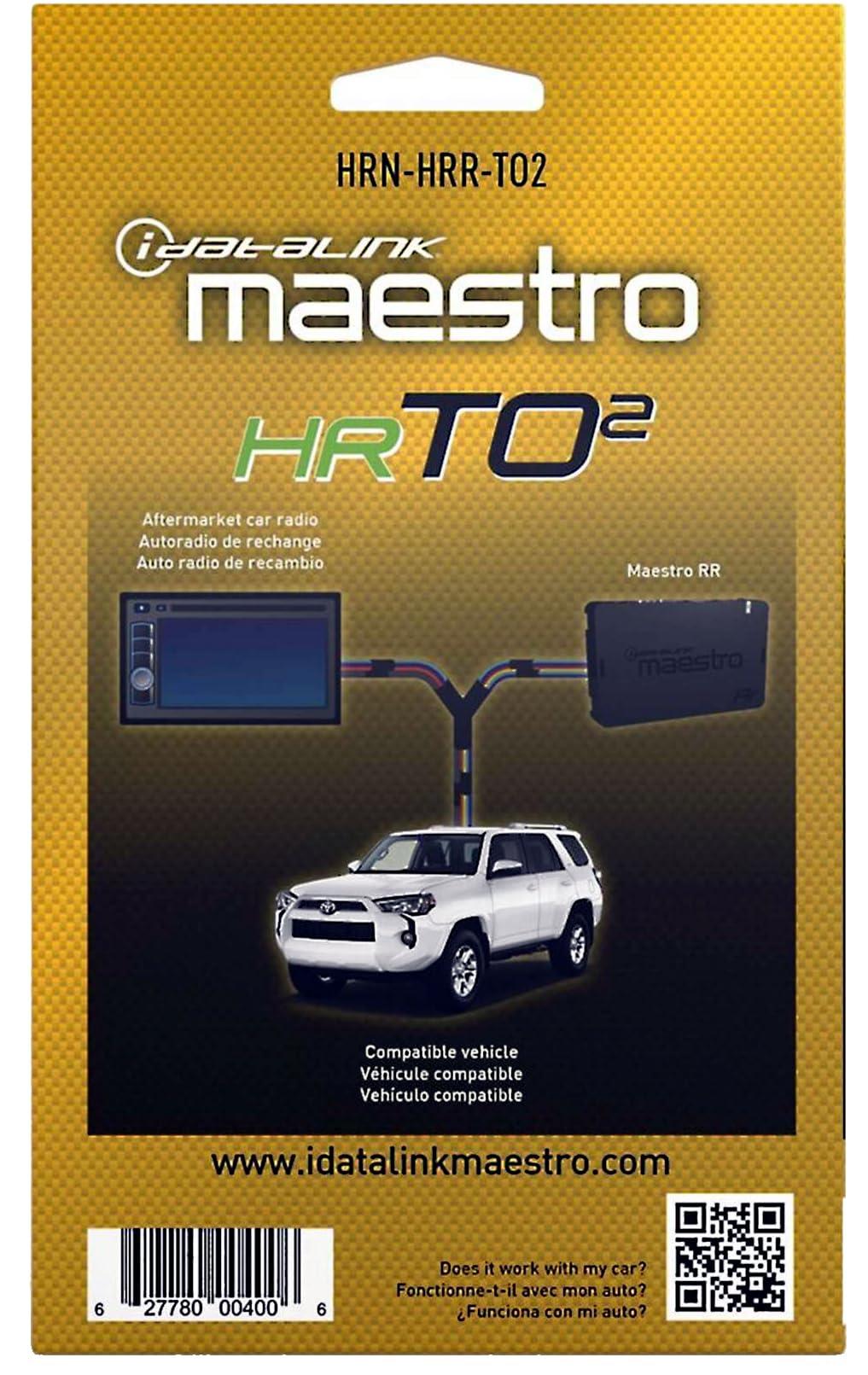 Idatalink Idatalink Maestro HRN-HRR-TO2 Plug and Play Radio Replacement Harness for Compatible Toyota (2012-2020)