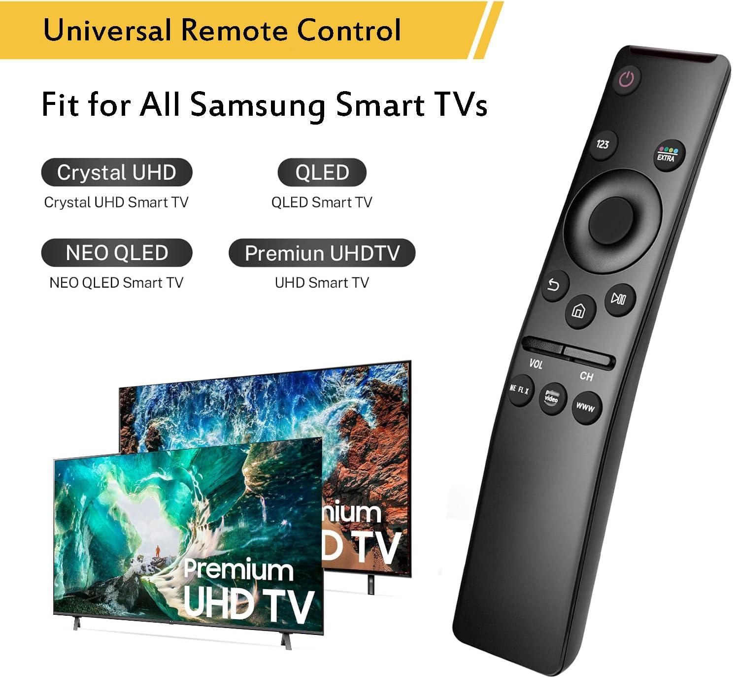 LOTEKOO Universal Remote Replacement for All Samsung TV LED QLED UHD HDR LCD Frame Curved Solar HDTV 4K 8K 3D Smart TVs, Upgrade Infrared for Samsung Remote Control, with Buttons forNetflix, PrimeVideo, WWW