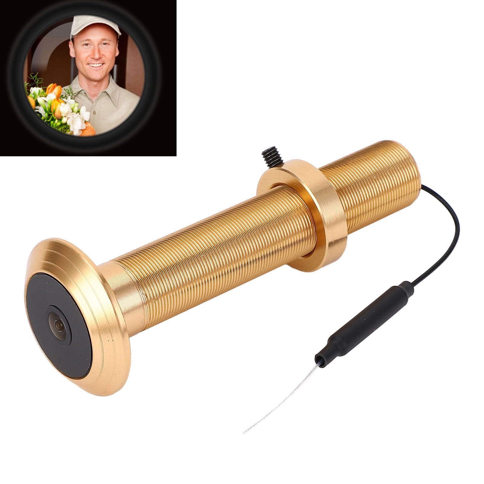 GOWENIC Smart Door Peephole Camera, 1080P HD Door Eye Hole Camera Night Movement Detection Connection, 220 Wide Angle, for Home Security (32GB)