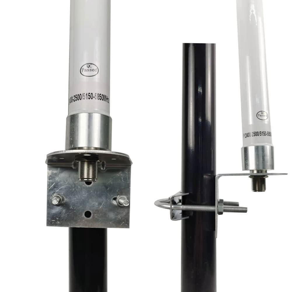 SIGNALPLUS External Outdoor WiFi Antenna Long Range Omni-Directional 2.4G/5.8G 12dBi Antennas for WiFi 6 Extender/WiFi Access Point/WiFi Trail Spypoint Security Camera Antenna/WiFi Routers