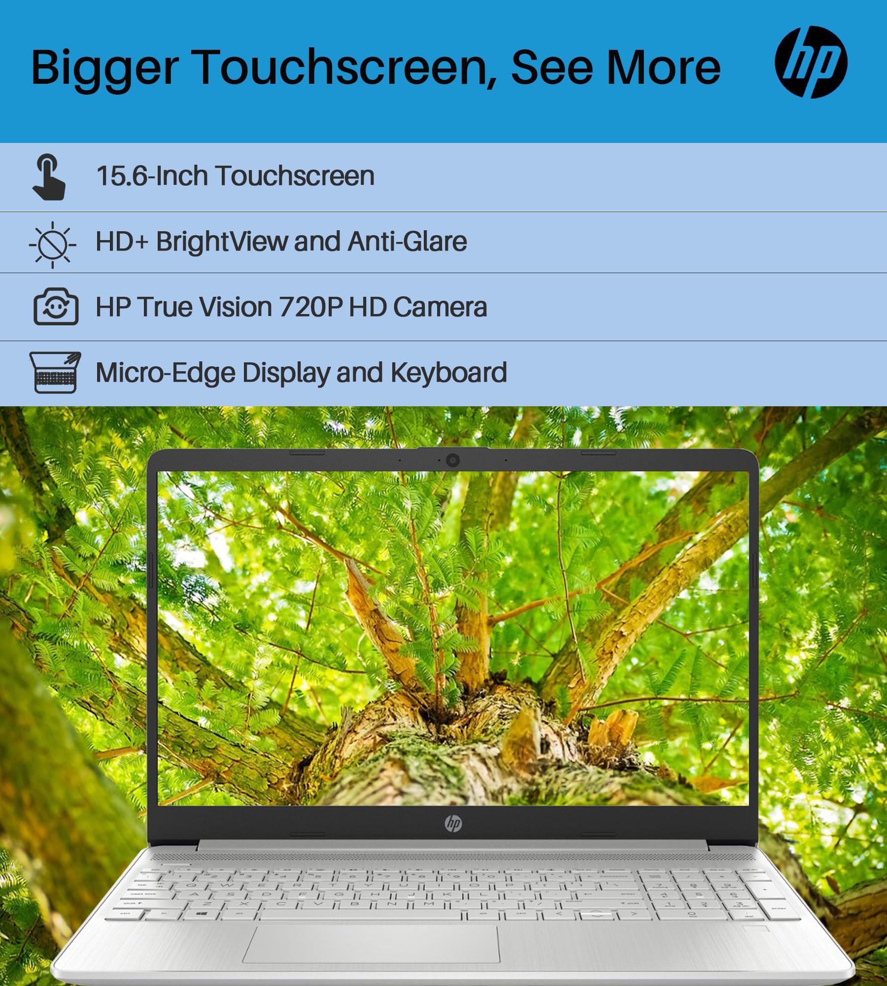 HP HP 2024 Newest 15.6" Touchscreen Laptop - for Business and Student, Intel Core i3-1215U CPU, 16GB RAM, 512GB SSD, Long Battery Life, Windows 11 Pro, with Mouse