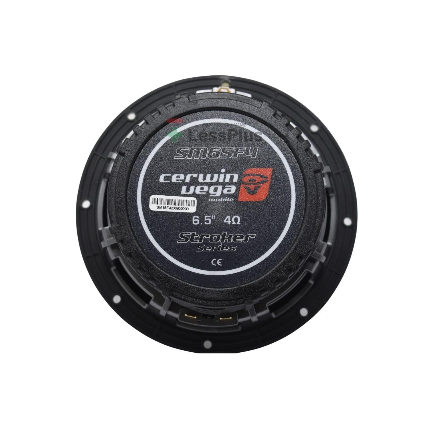 Cerwin Vega Mobile CV Cerwin Vega SM65F4 6.5 4 450W Max / 100W RMS 2-Way Coaxial Speaker w/Flush Mount 1 Titanium Dome Tweeter (Pair)