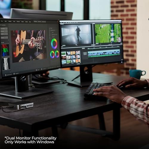 Brydge Brydge Stone CORE Powered Charging Docking Station 10 Ports, 100W PD, Dual Monitor Docking Station, 4K60Hz, 8K HDMI, SD 4.0, USB-A & USB-C, Ethernet Windows & MacOS Compatible Laptop