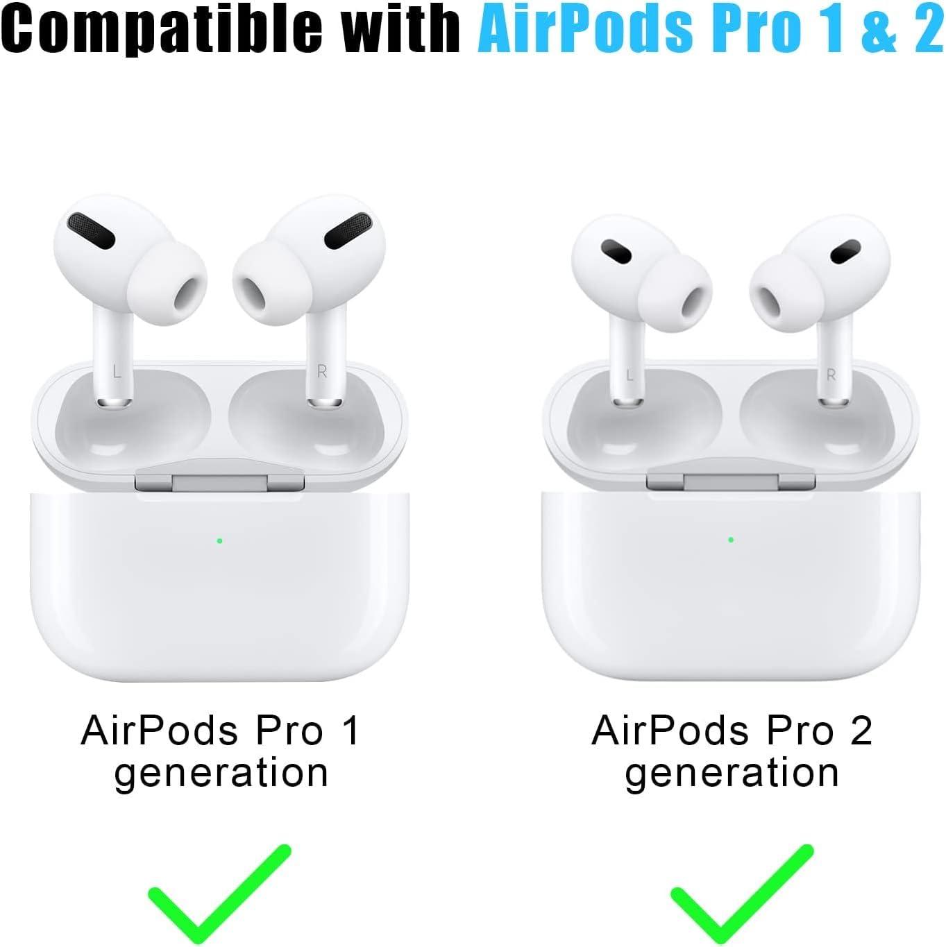 Earbudz Earbudz [6 Pairs] Airpod Pro Tips Earbud Replacements for Apple Airpods Pro & Airpods Pro 2 2nd Generation - Small, Medium and Large (White)