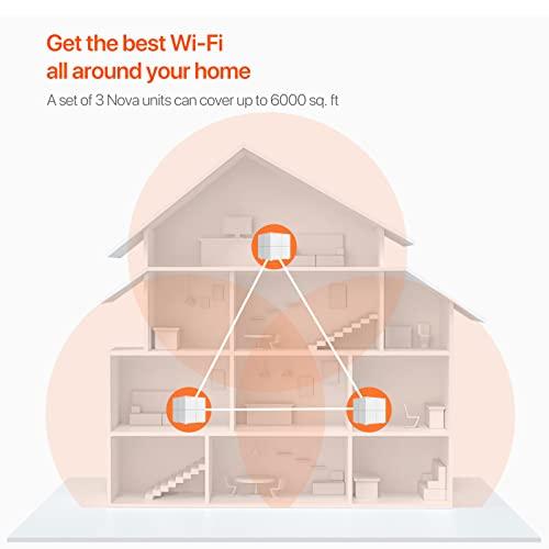 Tenda Tenda Nova Mesh WiFi System MW6 - Covers up to 6000 sq.ft - AC1200 Whole Home WiFi Mesh System - Gigabit Dual-Band Mesh Network for 90 Devices - Replaces Wireless Router and WiFi Extender - 3-Pack