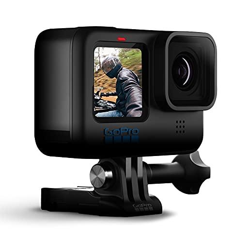 GoPro GoPro HERO10 (Hero 10) Black - Waterproof Action Camera with Front LCD and Touch Rear Screens, GP2 Engine, 5K HD Video, 23MP Photos, Live Streaming, + 64GB Extreme Pro Card and 2 Extra Batteries