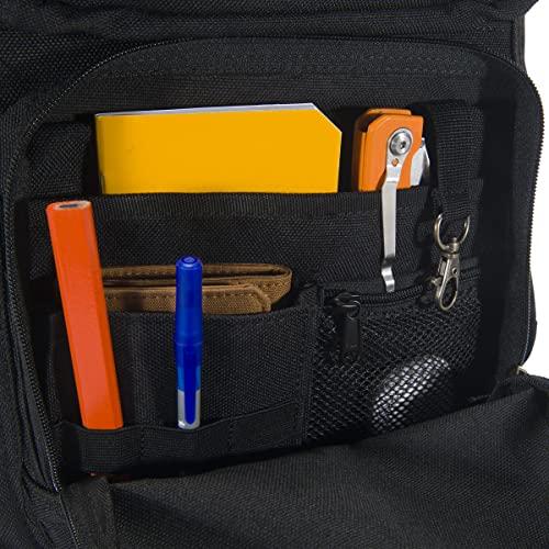 Carhartt Carhartt Unisex Adult Force Pro Backpack with 17-Inch Laptop Sleeve and Portable Charger Compartment, Black, One Size