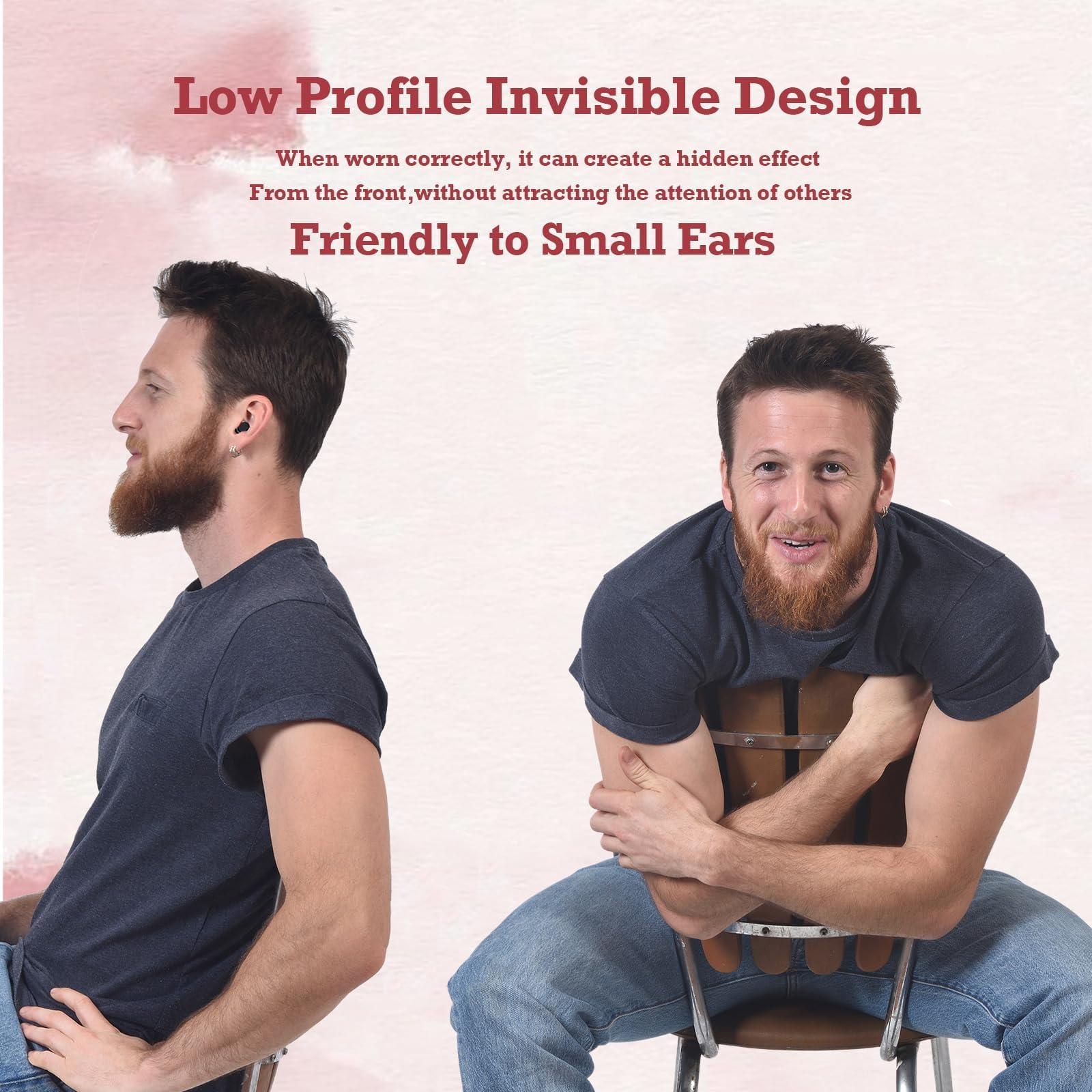 Xmenha Mini Wireless Bluetooth Earbuds for Small Ear Canals - Low Profile, Discreet, Sleep Micro Audfonos Invisibles