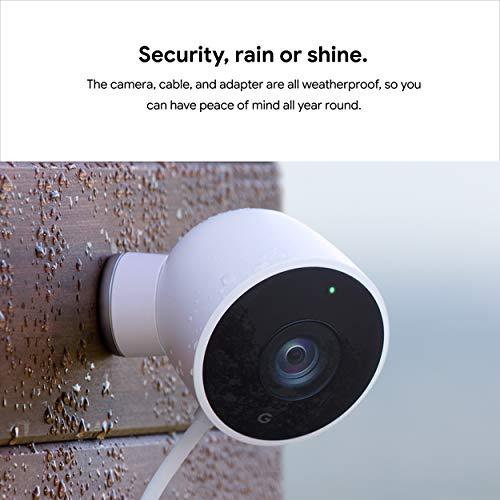 Google Google Nest Cam Outdoor - 1st Generation - Weatherproof Camera - Surveillance Camera with Night Vision - Control with Your Phone