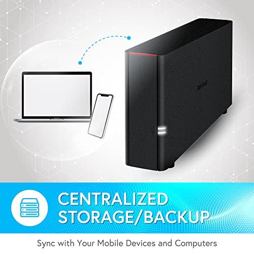 BUFFALO BUFFALO LinkStation 210 4TB 1-Bay NAS Network Attached Storage with HDD Hard Drives Included NAS Storage That Works as Home Cloud or Network Storage Device for Home