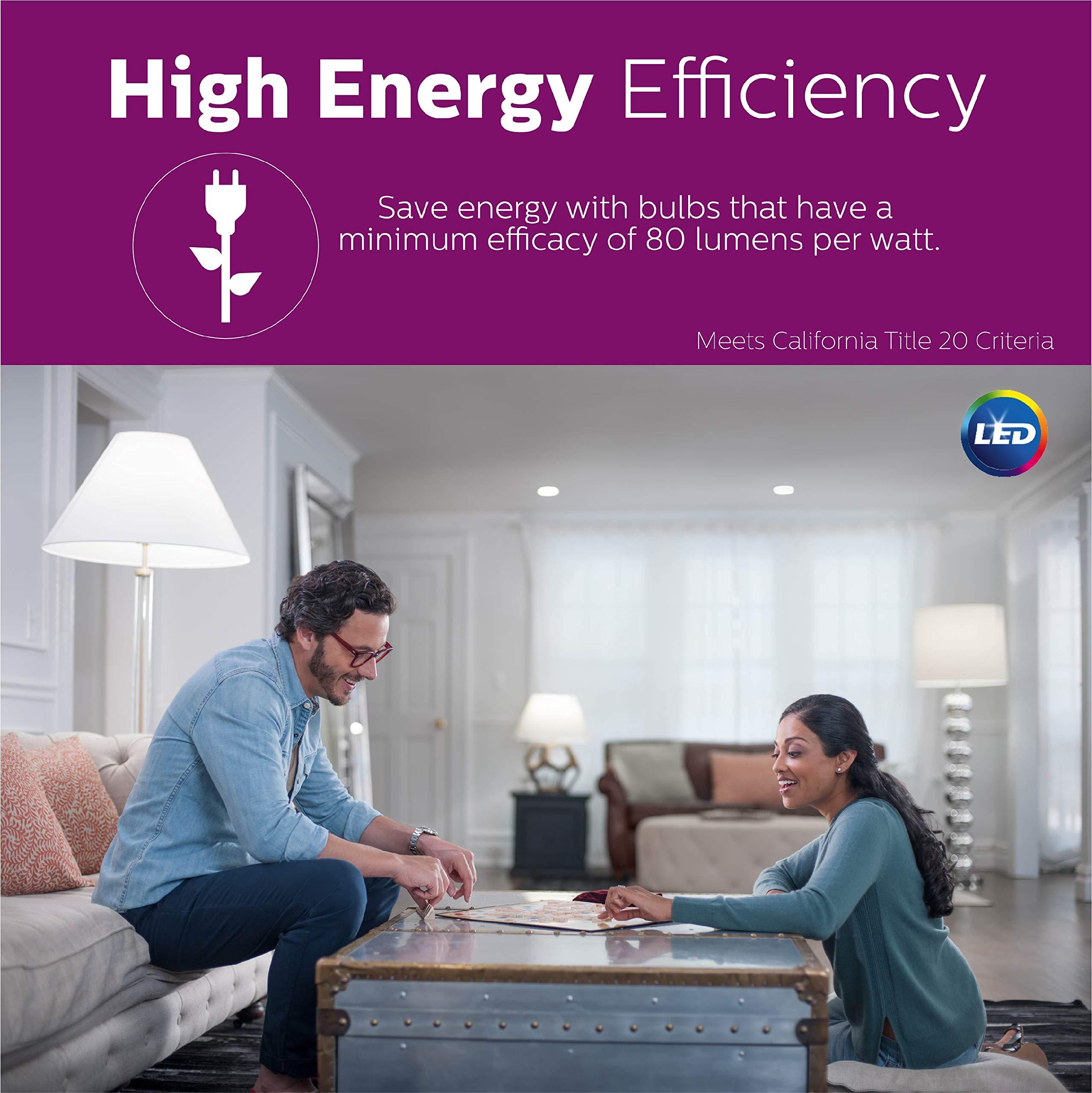 Philips LED Philips LED GU10 Dimmable Spotlight Bulb - Pack of 3 - 50 Watts, Bright White - Energy Star Certified, Title 20 Compliant