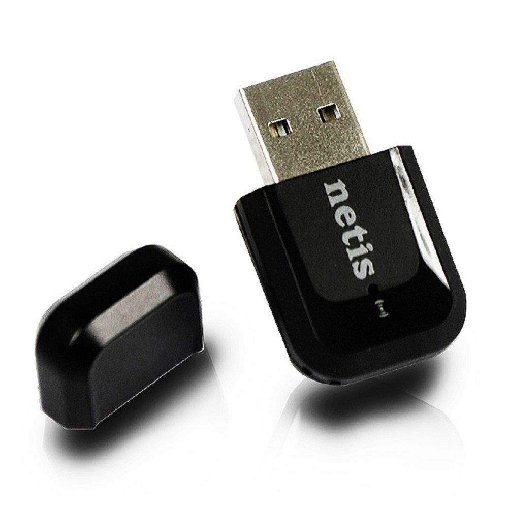 Netis Netis WF2123 300 Mbps High-Speed Wireless N300 Mini USB Adapter for Windows, Mac OS, Linux | 2T2R MIMO Technology with 2.4GHz Range, 300 Mbps Nano