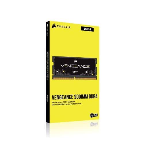 Corsair Corsair Vengeance Performance SODIMM Memory 32GB (2x16GB) DDR4 2933MHz CL19 Unbuffered for 8th Generation or Newer Intel Core™ i7, and AMD Ryzen 4000 Series Notebooks