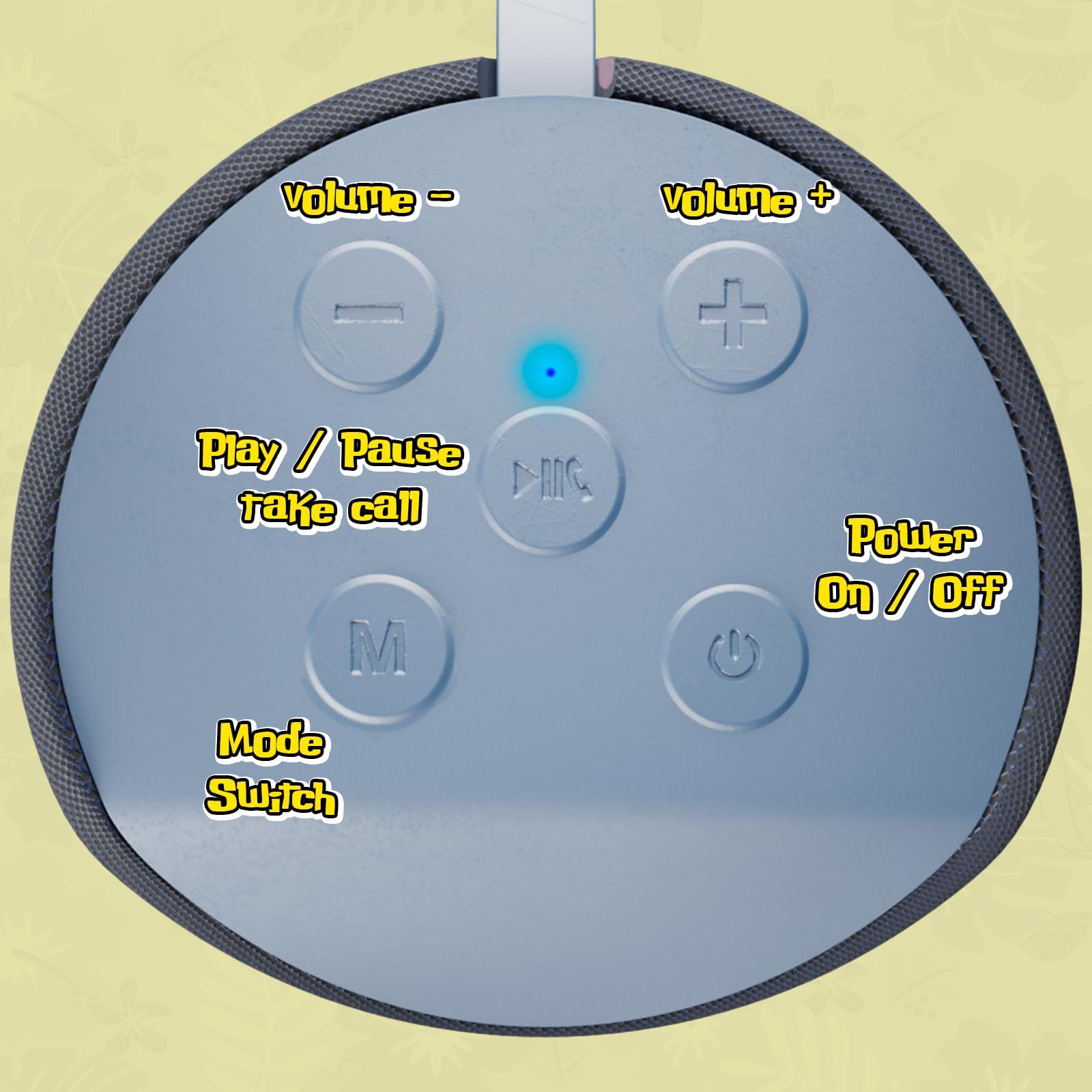 iJoy iJoy Disney Lilo and Stitch Wireless Bluetooth Speaker- Splashproof Rechargeable Wireless Speaker with 3 Hours Playtime/SD Slot/FM Radio- Stitch Stuff, Disney Stitch Gifts for Women//Men/All Fans