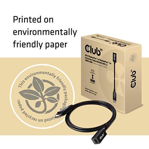 Club 3D Club 3D CAC-1120 Mini DisplayPort to DisplayPort Bi-Directional 1.4/Hbr3 F/M Cable DP 1.4 8K 60Hz 1m - 3.28Ft