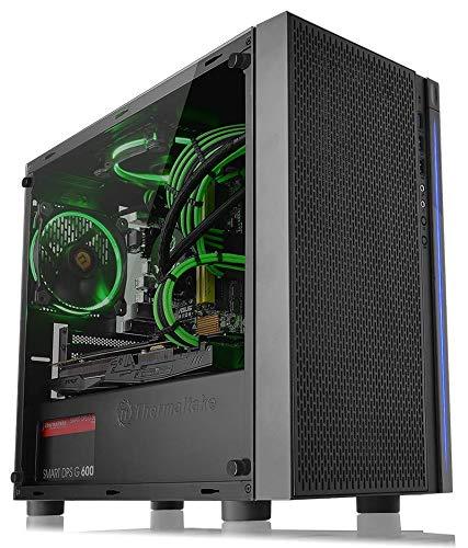 Thermaltake Thermaltake Versa H18 Tempered Glass Black Spcc Micro ATX Gaming Computer Case CA-1J4-00S1WN-01