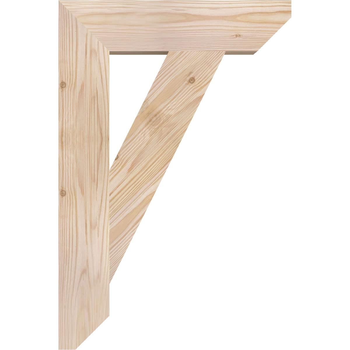 Ekena Millwork Ekena Millwork BKT04X16X24TRA06SDF Traditional Slat Bracket, 16\"D x 24\"H, Rough Sawn Douglas Fir