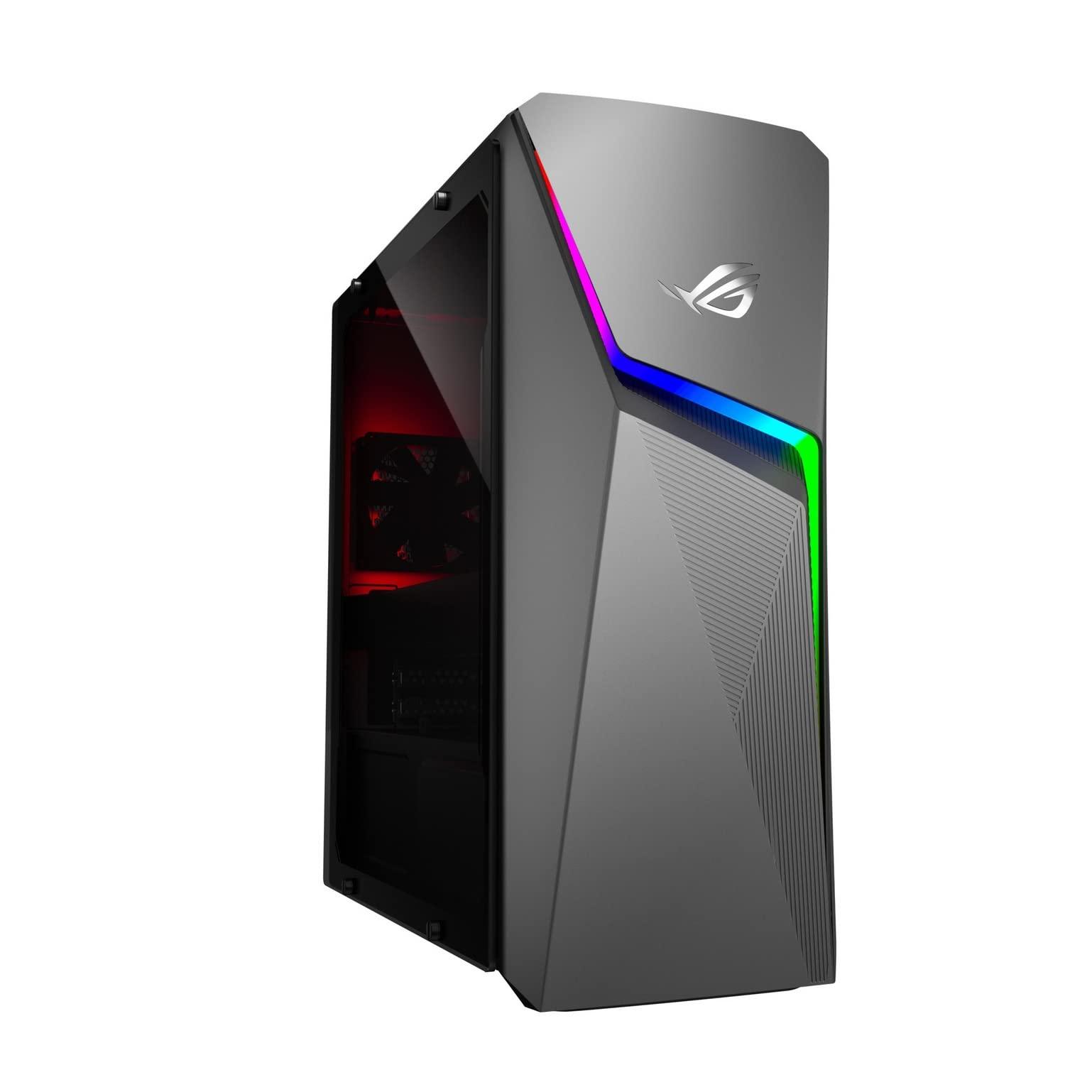 ASUS ASUS 2022 ROG Strix GL10 Gaming Desktop, AMD Ryzen 5 3600X 6-Core Processor, NVIDIA GeForce GTX 1660 Ti Graphics, 16GB RAM, 512GB PCIe NVMe SSD, 2 x HDMI, 2 x DisplayPort, WiFi, Windows 11 Home