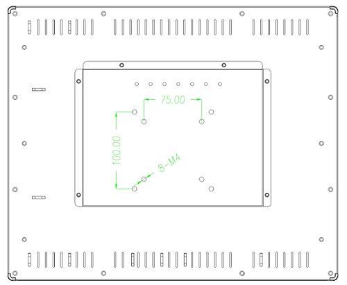 Deyowo Deyowo 19 Inch Open Frame Touch Moniotor, P-Cap Touch Screen LCD Display,HDMI VGA USB Controller Interface for Kiosks and Mounting