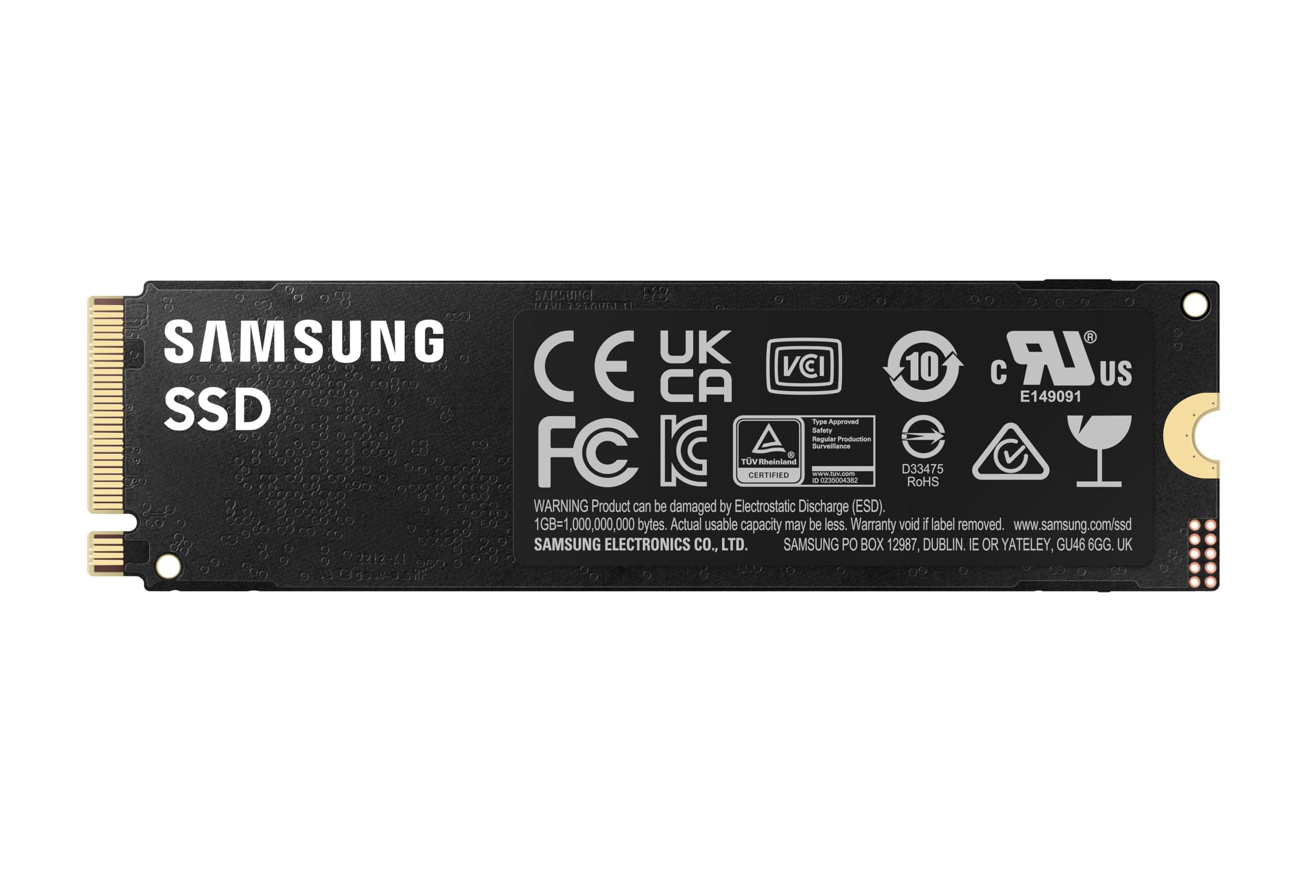 SAMSUNG Samsung 990 PRO 1TB PCIe 4.0 (up to 7450 MB/s) NVMe M.2 (2280) Internal Solid State Drive (SSD) (MZ-V9P1T0BW)