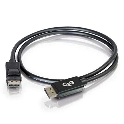 C2G Legrand - C2G DisplayPort 1.2 Male to Male Displayport Cable, Black Display Port Cable, 1 Foot Digital Display Cable, 8k Display Port, 1 Count, C2G 54423