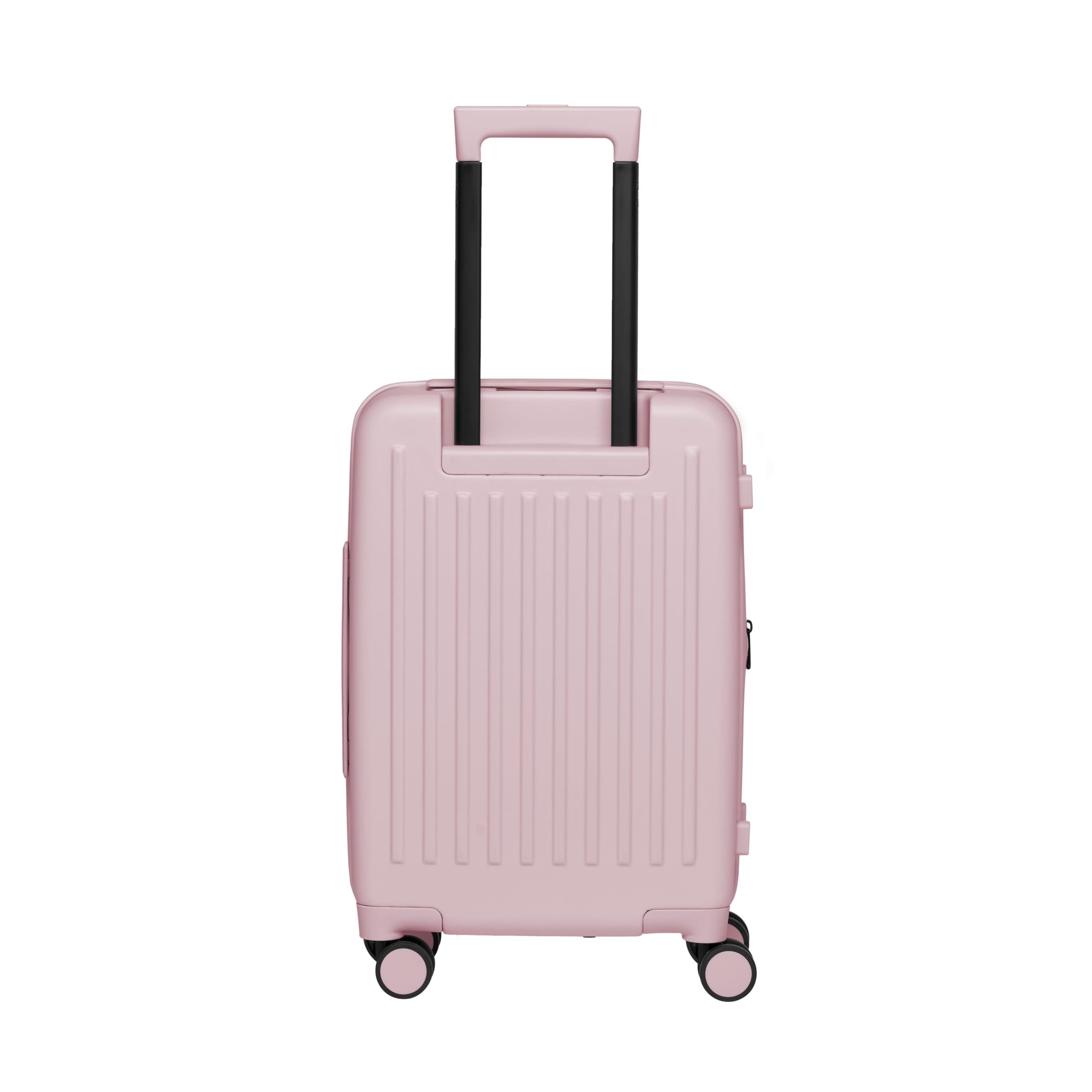 acer Acer Hardside Expandable Luggage Laptop Bag with Spinner Wheels, Pink