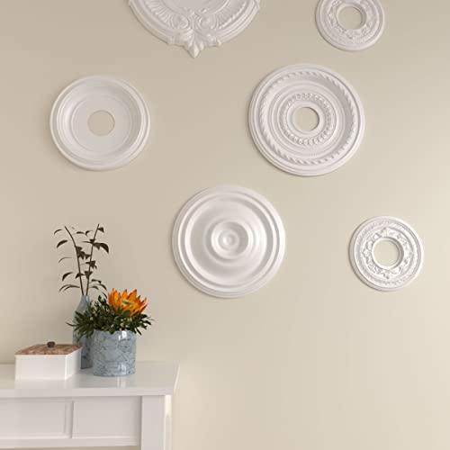 Ekena Millwork Ekena Millwork CM14TR Traditional Ceiling Medallion, 14 3/4"OD x 1 3/4"P (Fits Canopies up to 4"), Factory Primed