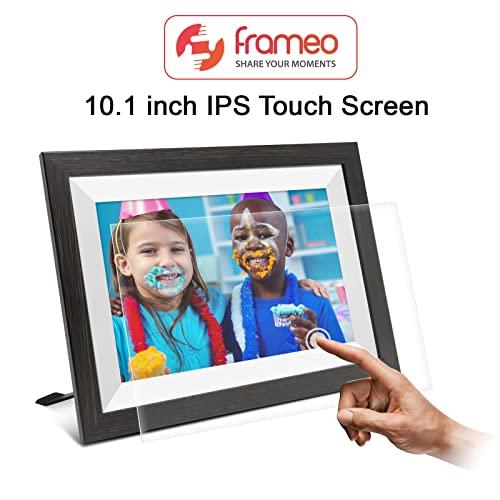 LuvLink LuvLink Digital Photo Frame! Brown Smart Frameo WiFi Connected Photo Frame - 10 inch, 1280x800, 16 GB. Send Photos to Your Loved Ones from Anywhere!