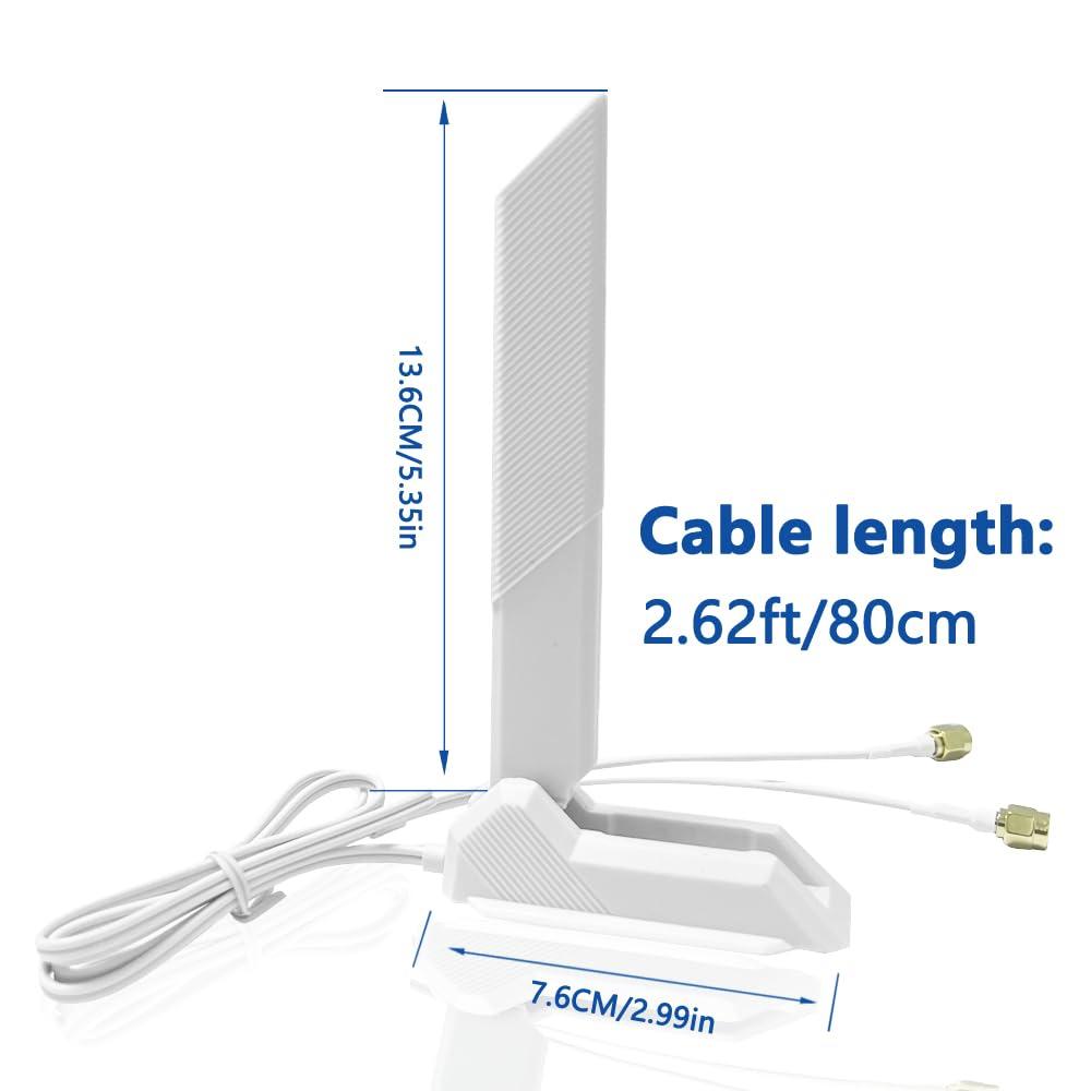 ZAHARA ZAHARA RP-SMA Dual-Band WiFi 6E Antenna for ASUS ROG Strix B550-F Gaming WiFi II/Prime B550-PLUS/ROG Strix B550-A B450-F B650-A B650E-F Z690-F Z790-F Z790-A Z690-A Z790-E Z790-I Z690-E Gaming WiFi