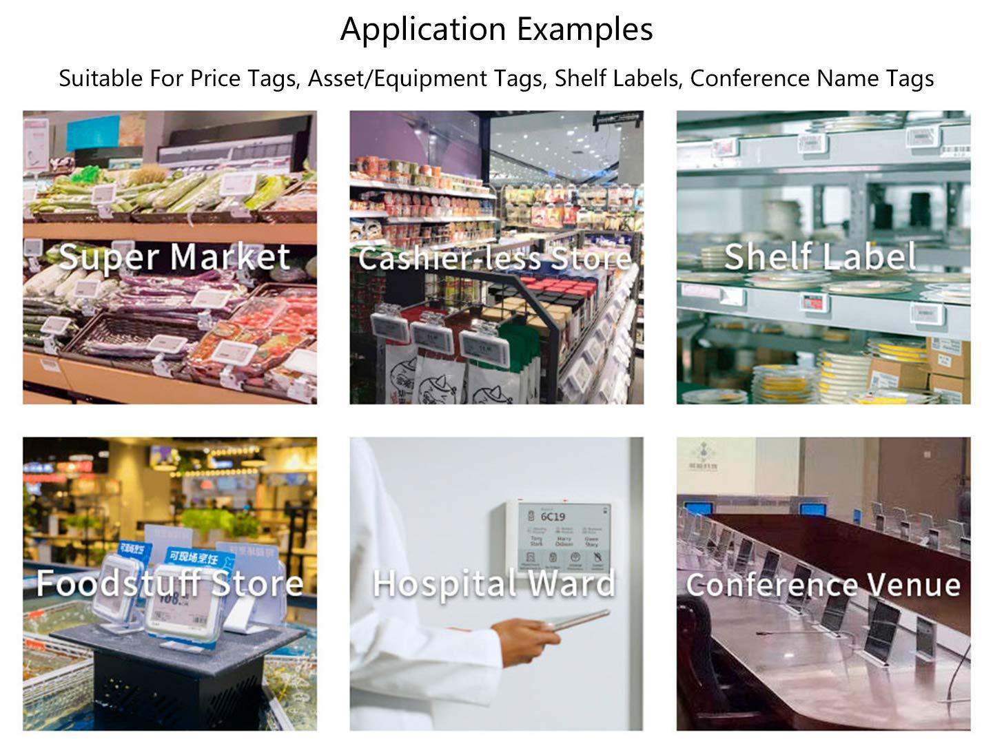 waveshare waveshare 2.13inch E-Paper Display HAT for Raspberry Pi 4B/3B+/3B/2B/Zero/Zero W/Zero WH and Jetson Nano,250x122 Pixel Black,White Two-Color E-Ink Display SPI Interface Support Partial Refresh