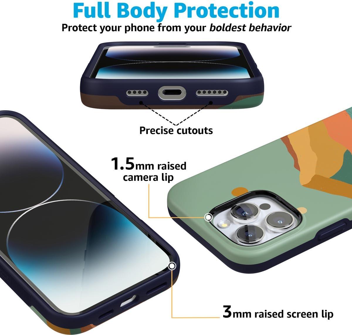 Casely Casely iPhone 16 Pro Case | Endless Peaks | Colorblock Mountain | Bold Protective Case Design | Compatible with MagSafe